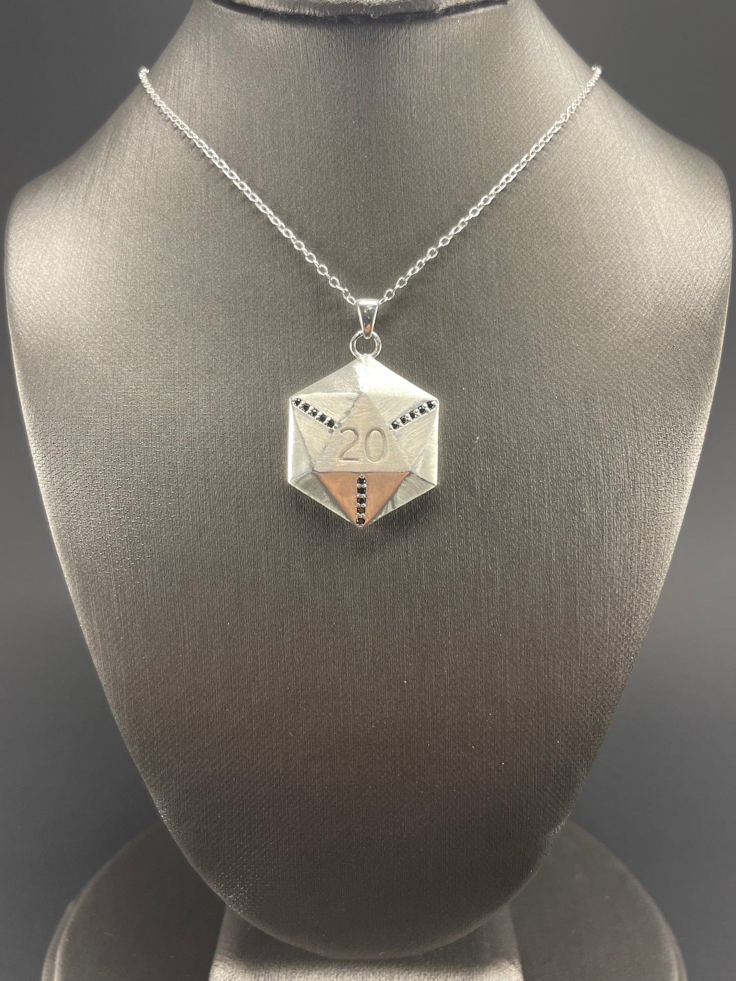 D20 with Black Diamonds